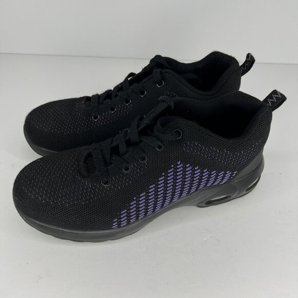 DYKHMiLY Shoes - DYKHMiLY Composite Toe Black/Purple Womens Size 8.5 Safety Shoes  Mesh Sneakers